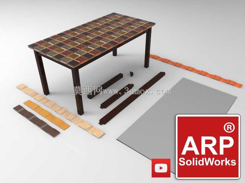 硬木胶合板桌子