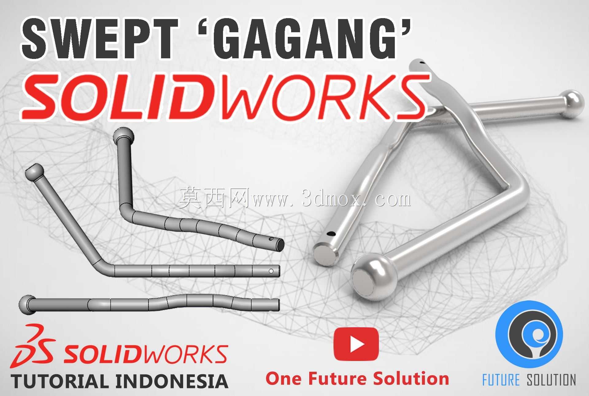SolidWorksӡ�������ǽ̳�#031��Ӣ��С�ᣩ-ɨ�ӡ�Gagang��