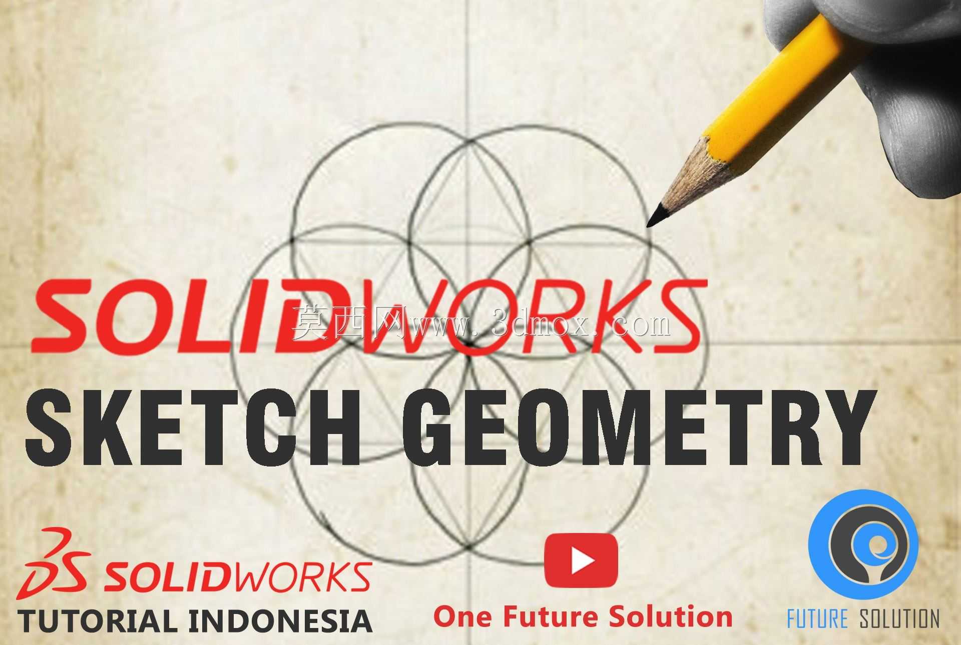 SolidWorks印度尼西亚教程#009(英语子部分)-SolidWorks草图几何