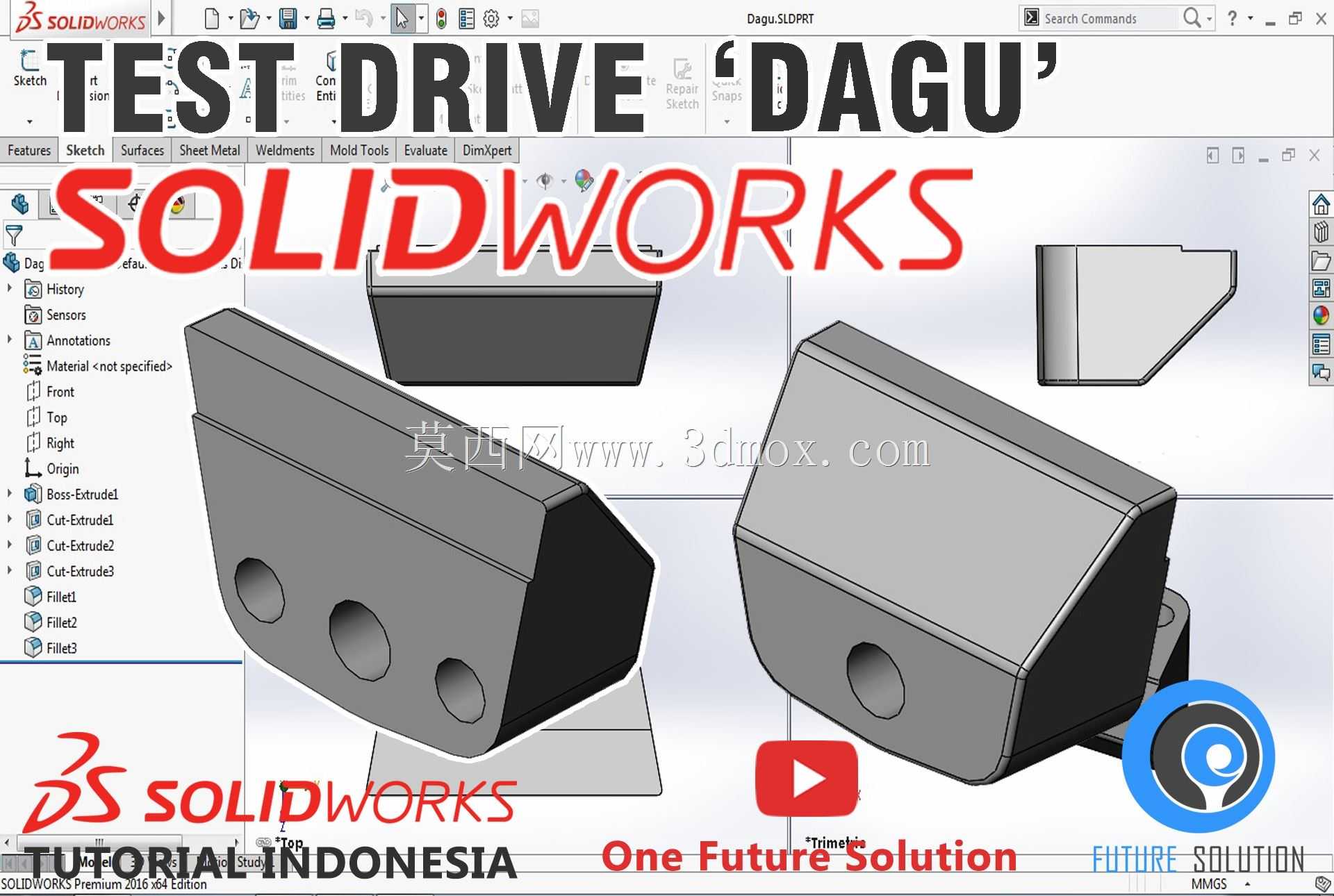 SolidWorks印度尼西亚教程#028(英文版)-试驾“大沽”
