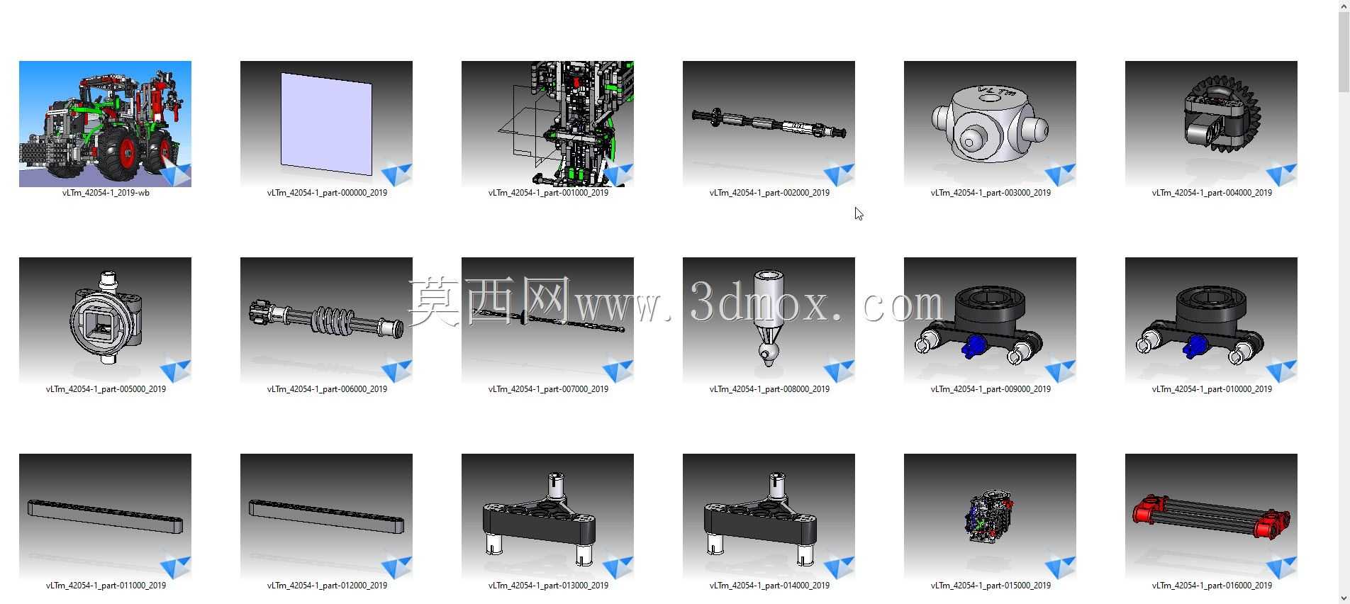 vLTm 42054-1乐高技术-124零件和组件
