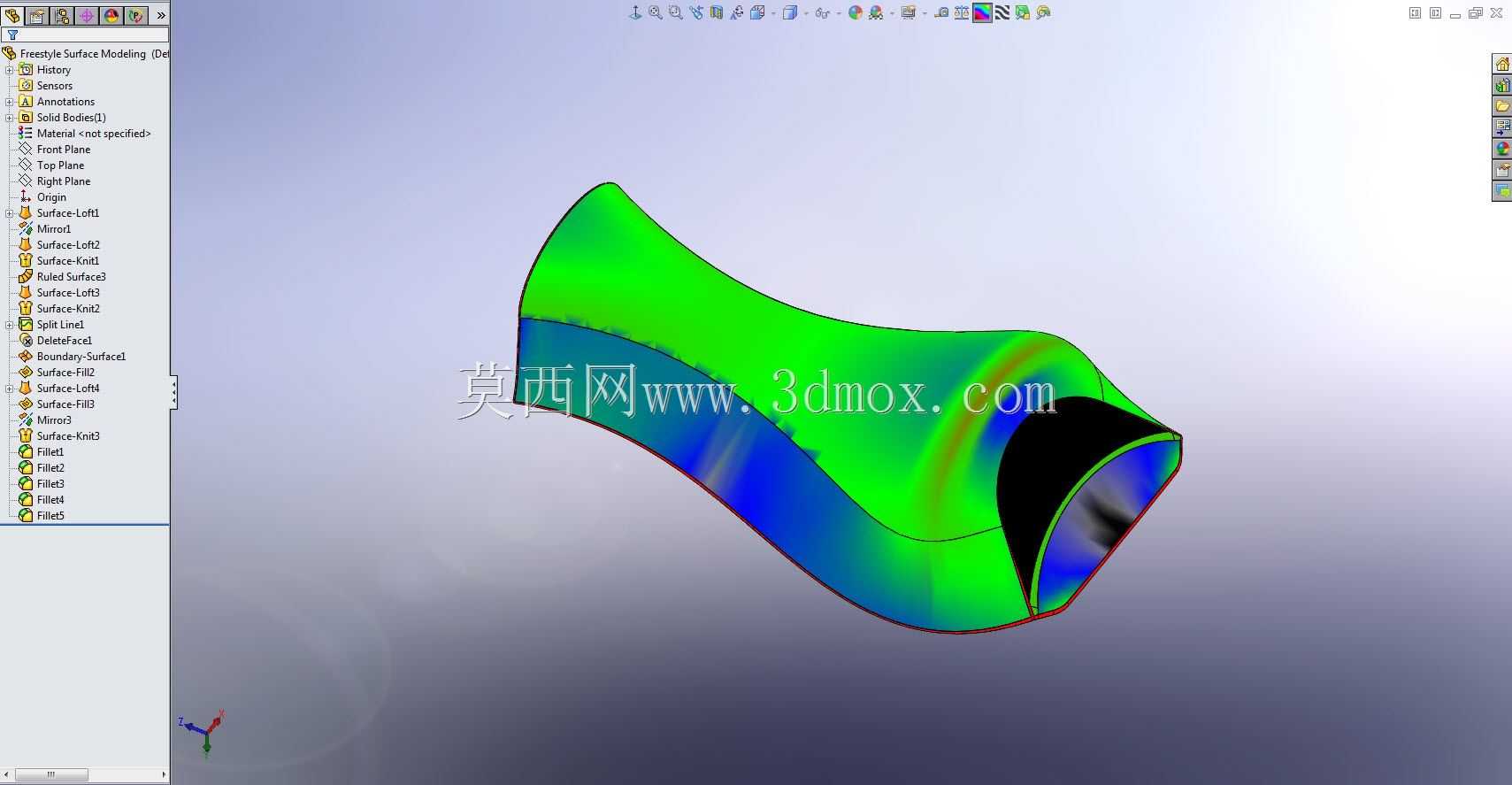 自由式曲面建模-SolidWorks教程