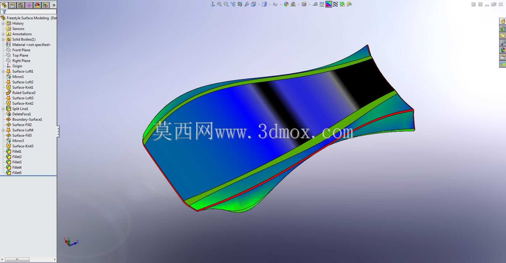 自由式曲面建模-SolidWorks教程