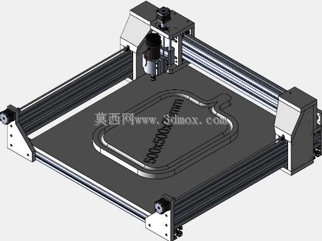 路由器CNC 500x500x75mm