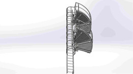 Escalera con protección+2平台革命