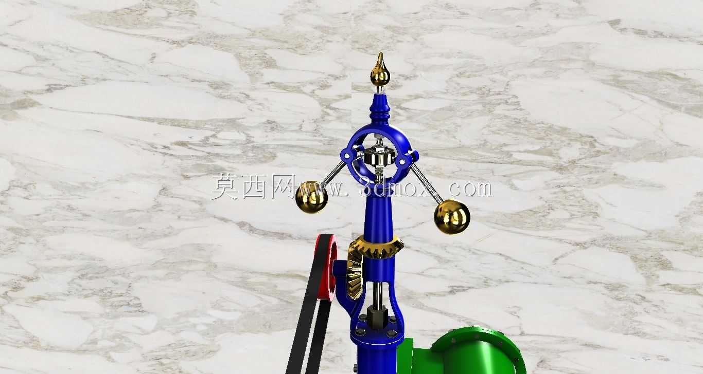 带有4个滑阀的60HP高压蒸汽机模型(B=48 S=100)