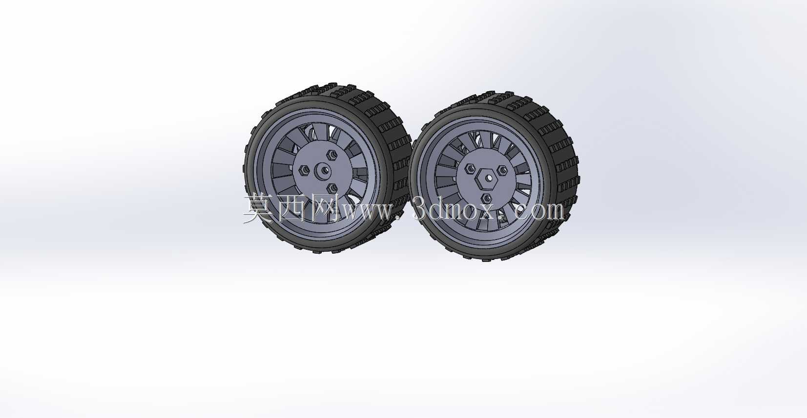 Rc轿车六角车轮12直径9cm