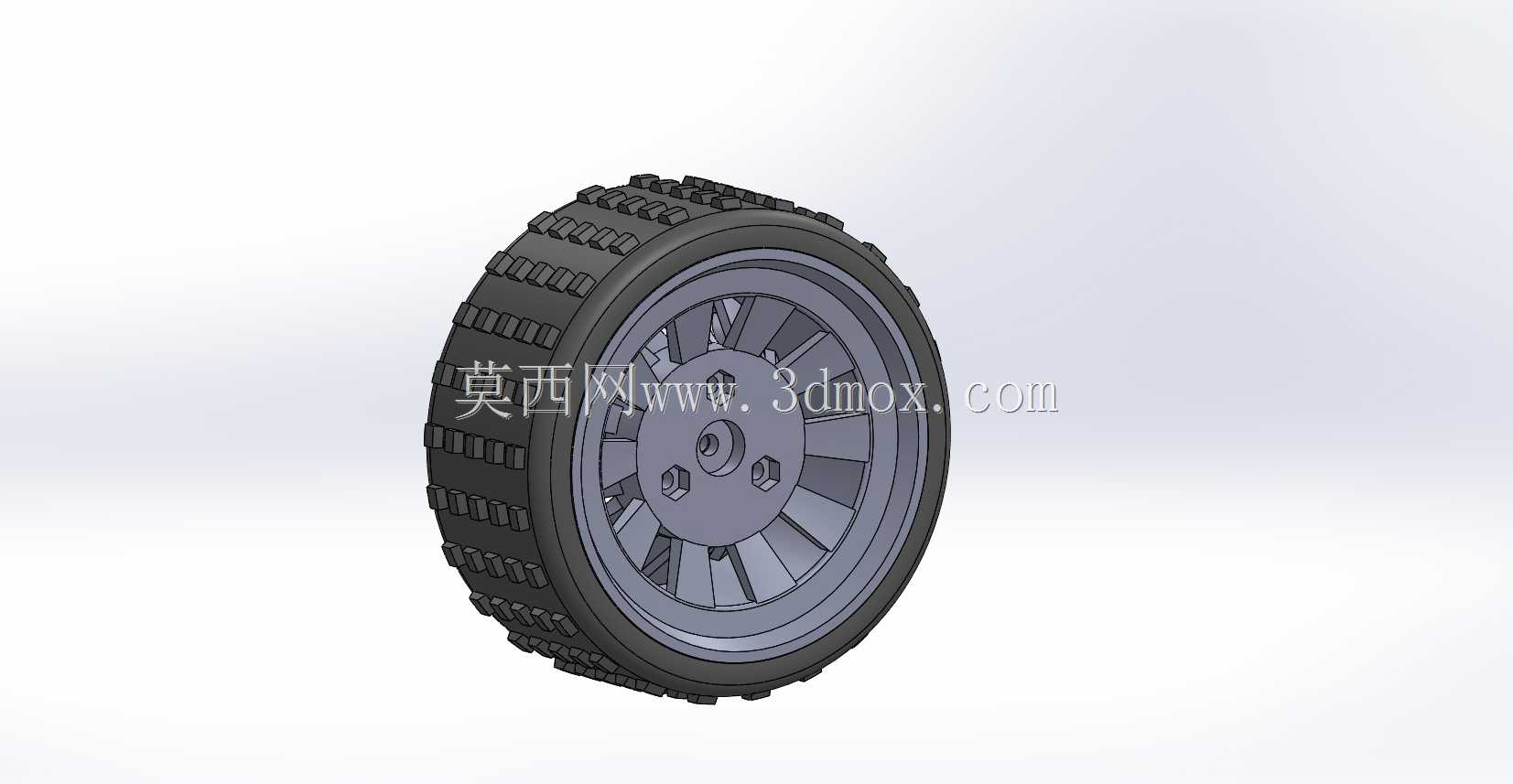 Rc轿车六角车轮12直径9cm