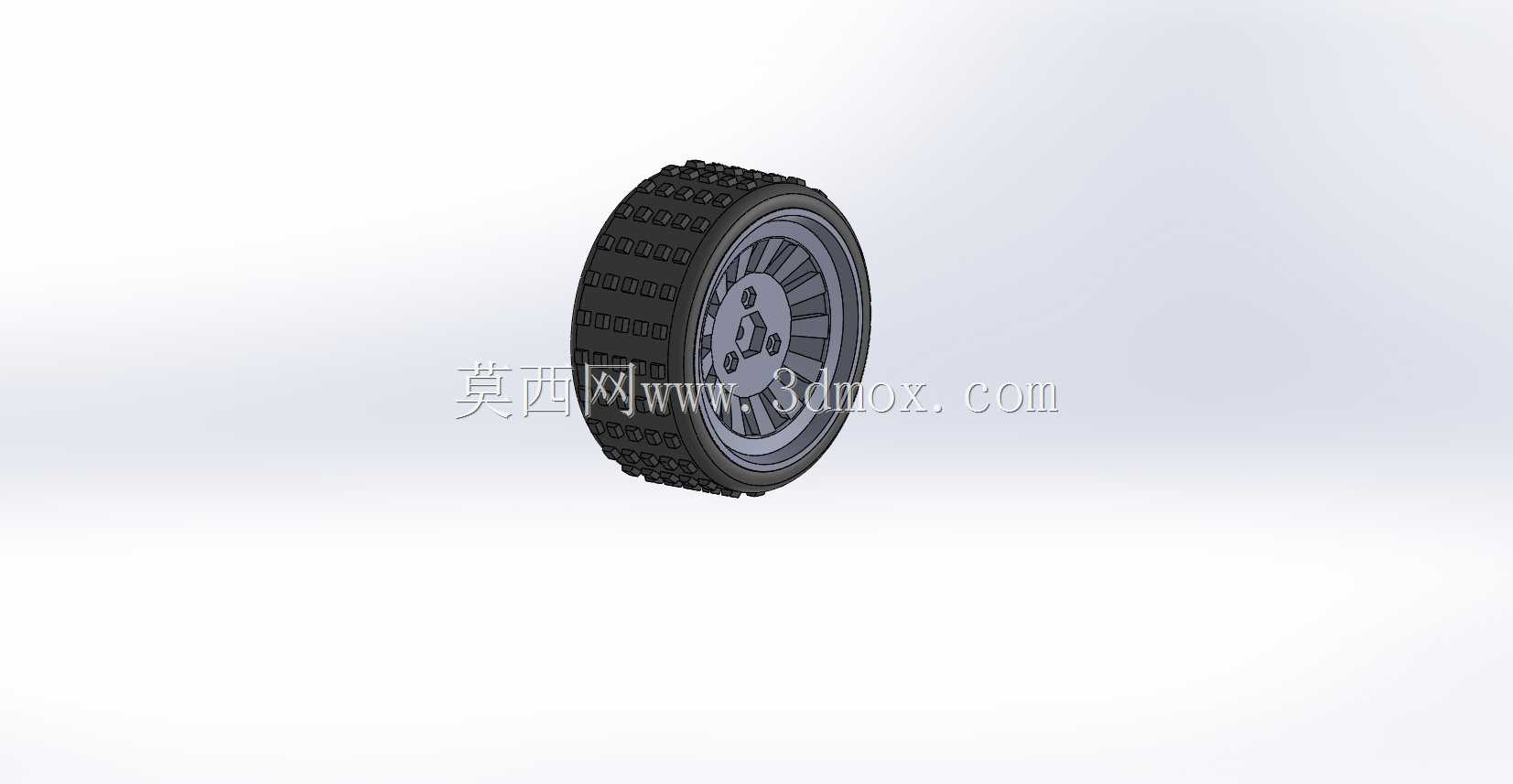 Rc轿车六角车轮12直径9cm