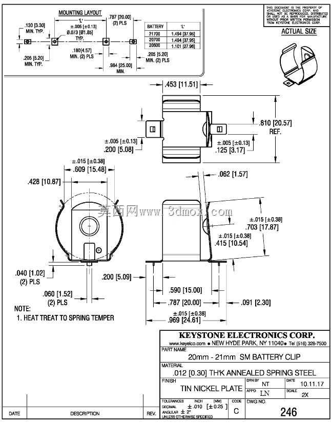 Keystone Electronics 21700/20700����ؼУ�SMT��