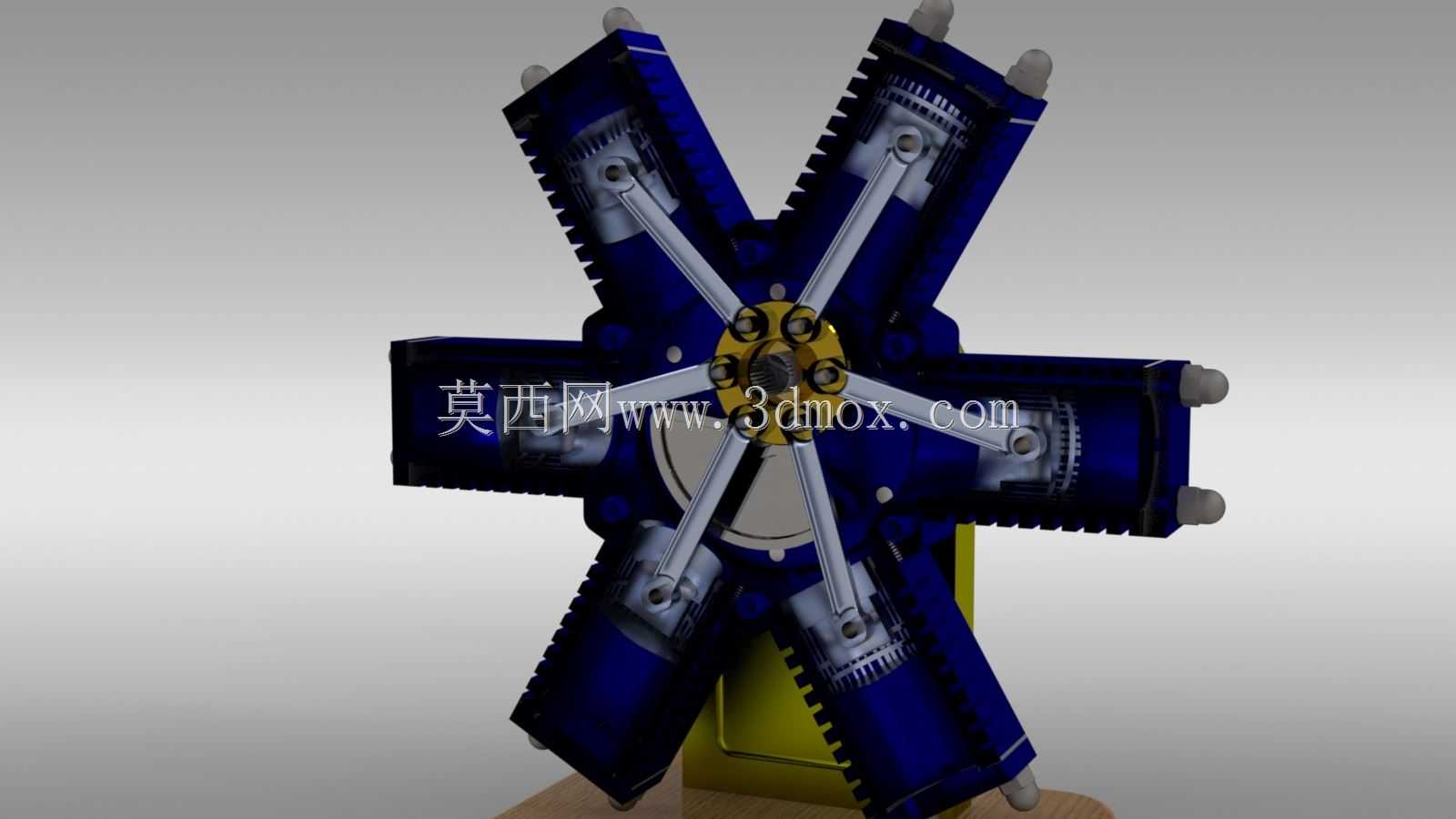 6缸径向发动机(气动)