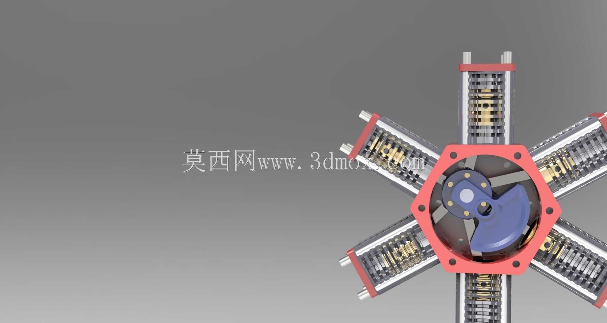 六缸径向发动机