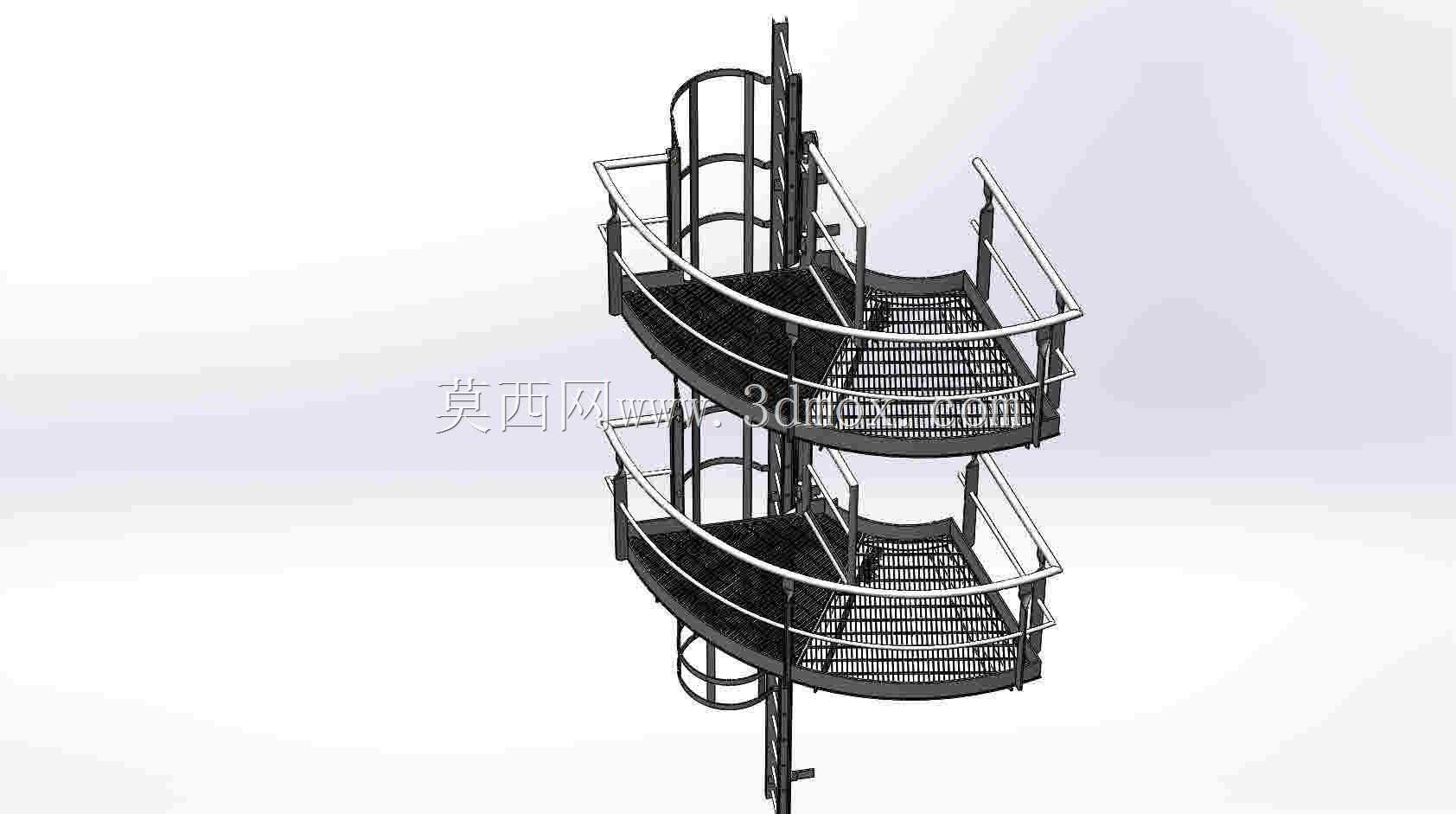 Escalera con protecci��n+2ƽ̨����