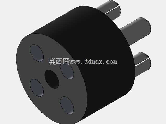 4极圆形车辆侧连接器
