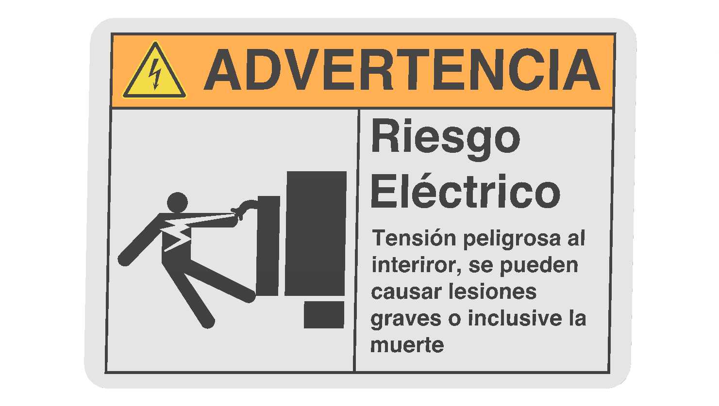 里埃斯戈电力公司的Se?alización de riesgo eléctrico-ANSI庭院设备