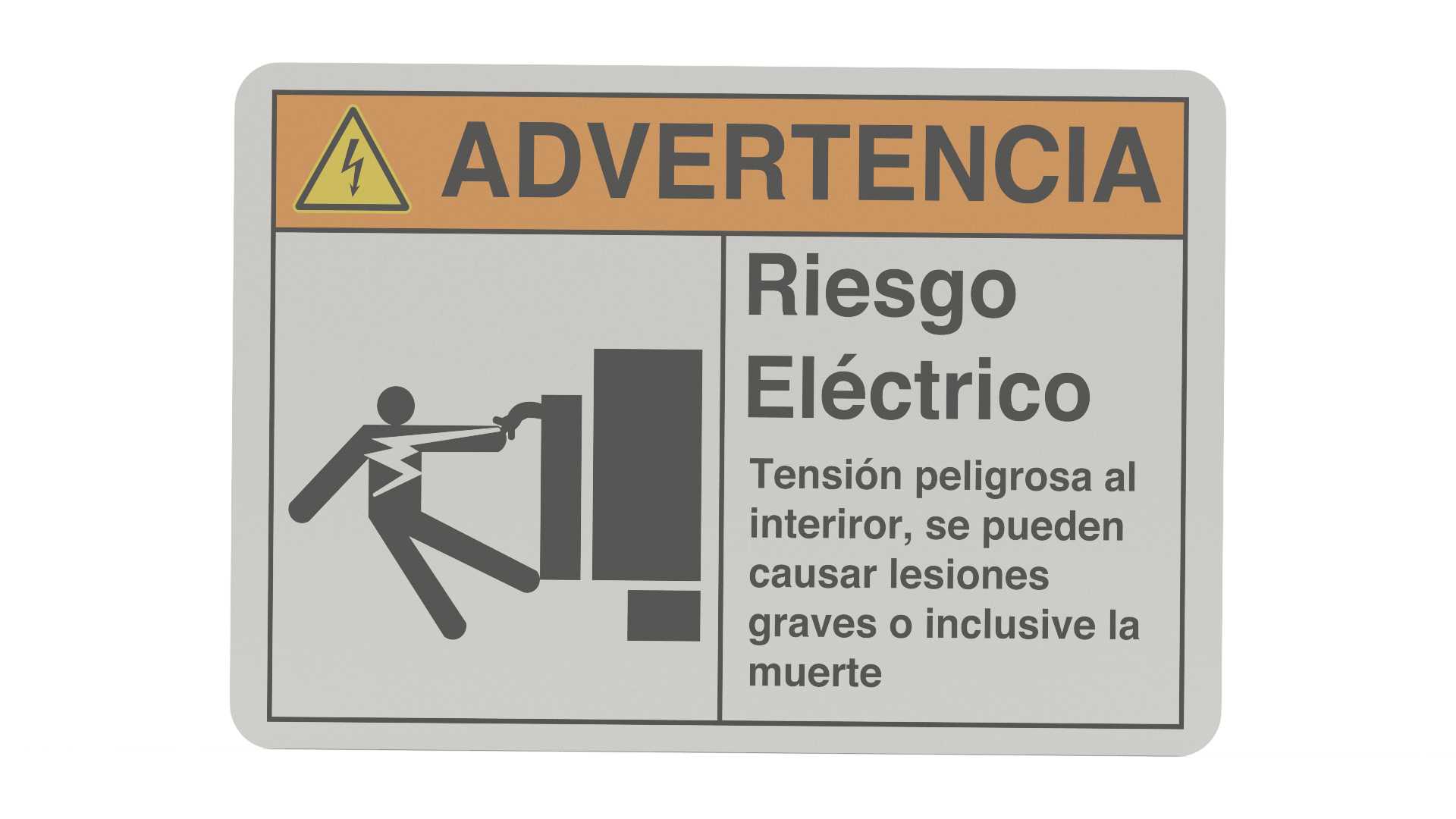 里埃斯戈电力公司的Se?alización de riesgo eléctrico-ANSI庭院设备