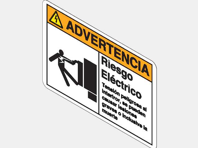 里埃斯戈电力公司的Se?alización de riesgo eléctrico-ANSI庭院设备