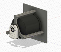 用于AMT102编码器的Odrive D6374 3D可打印薄型编码器支架