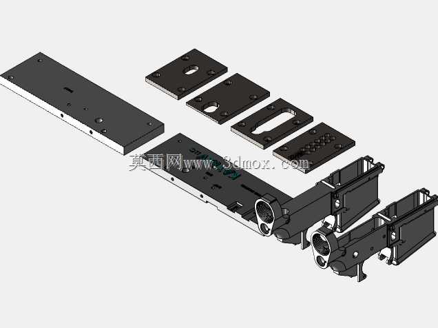 AR-15精密80%夹具,带端铣刀导轨