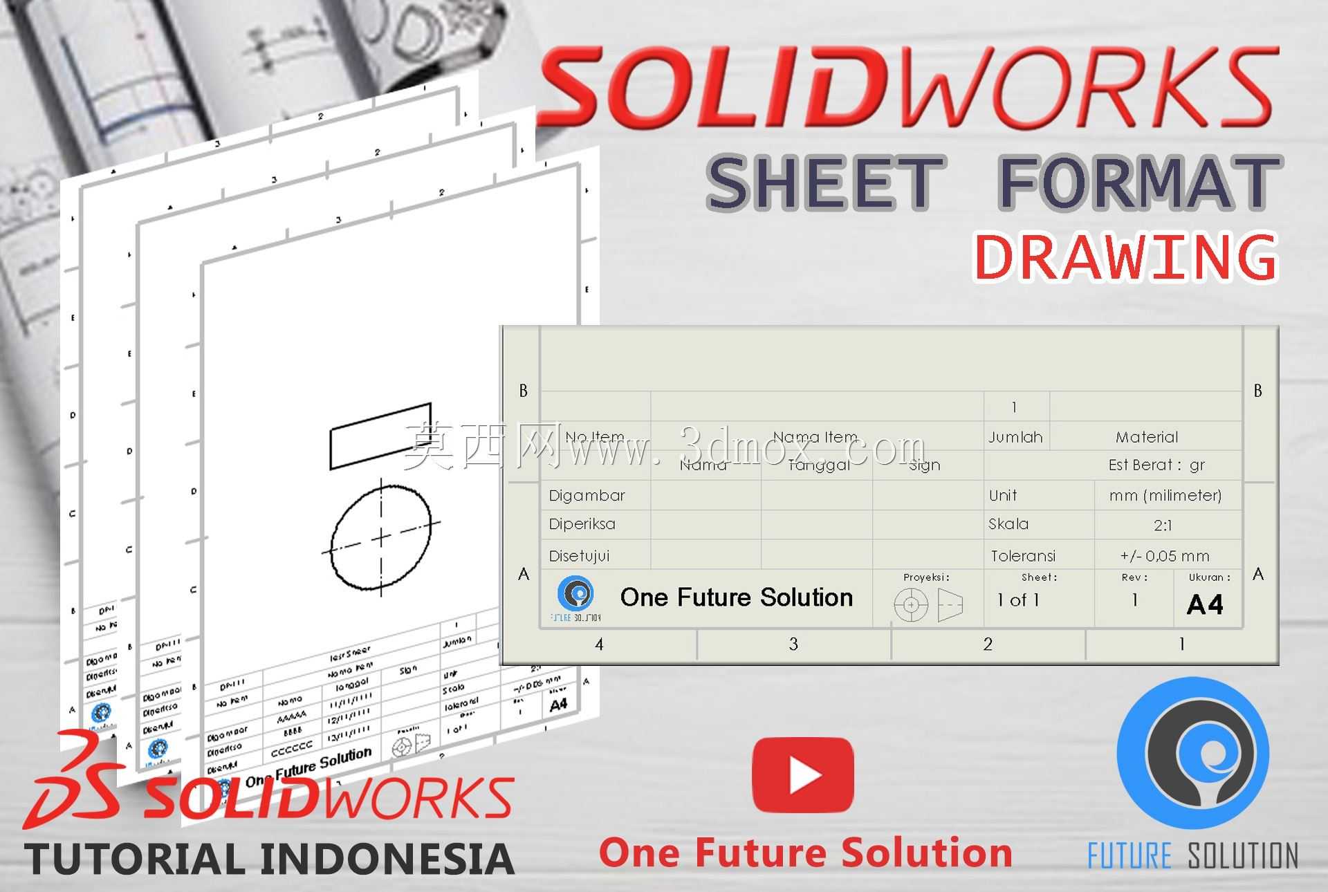 SolidWorksӡ�������ǽ̳�#078-ͼֽ��ʽ��Ԥ����