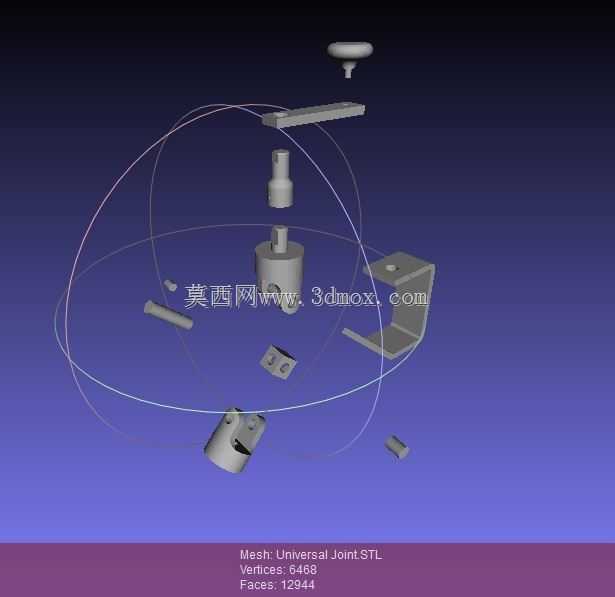 SolidWorks印度尼西亚教程#059-分解图“万向节”(预览)