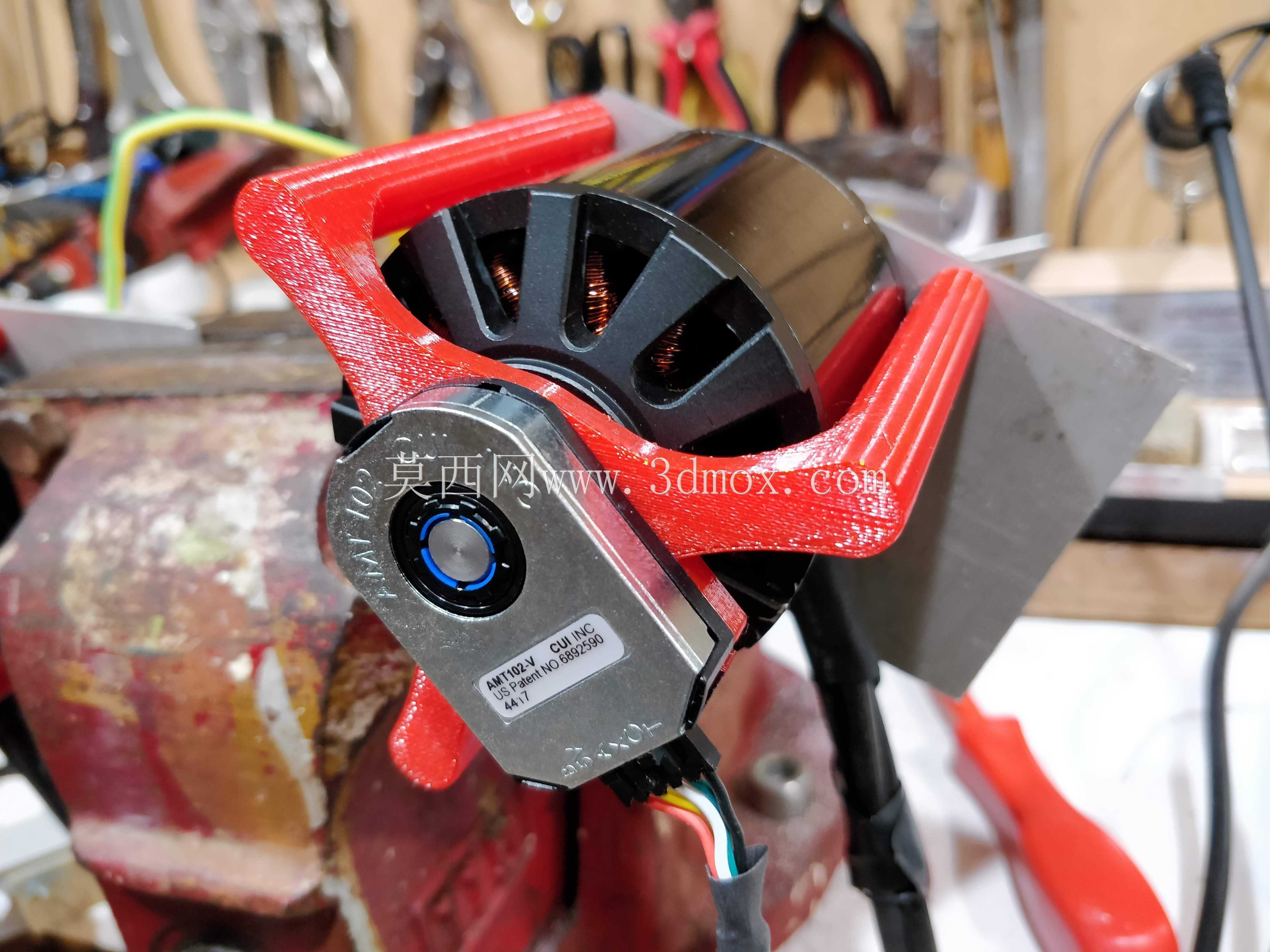 用于AMT102编码器的Odrive D6374 3D可打印薄型编码器支架