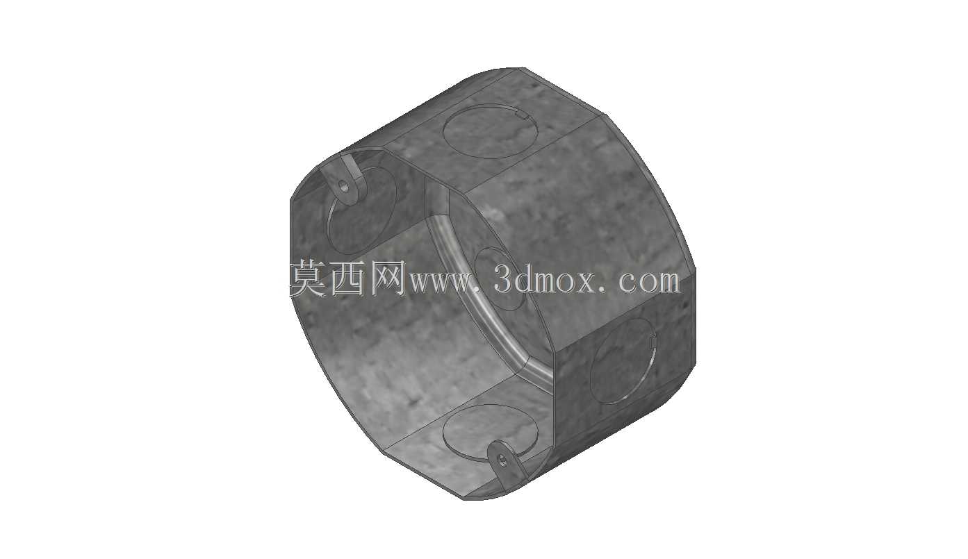 Caja Metálica八角形3.5''x 3.5''(导管)