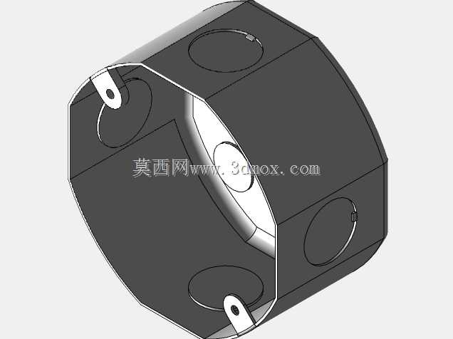 Caja Metálica八角形3.5''x 3.5''(导管)