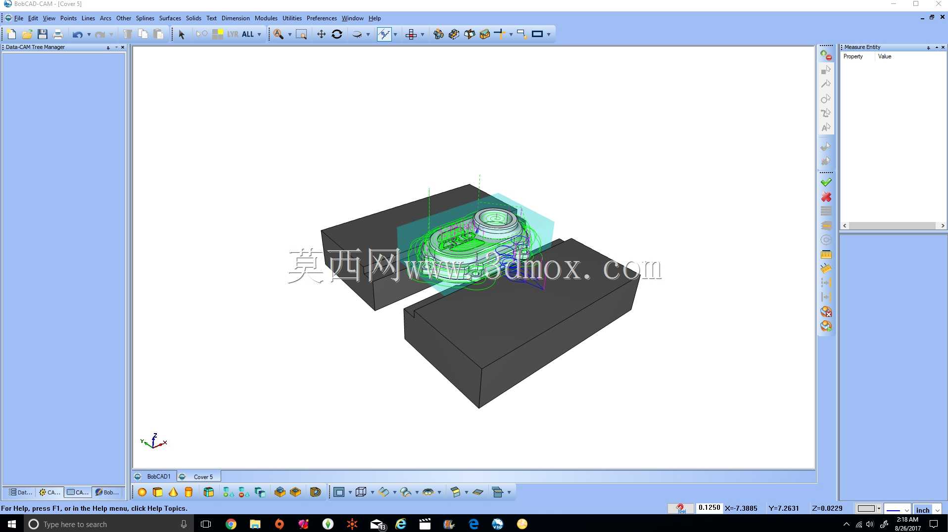 BobCAD CAM V30二维铣削/仿真