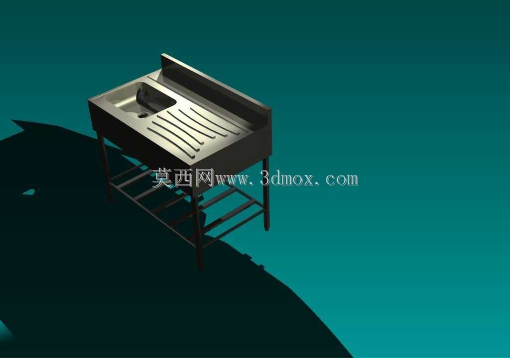 带后挡板的单水槽