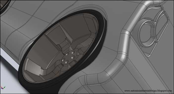 在SolidWorks(固体)玩具车