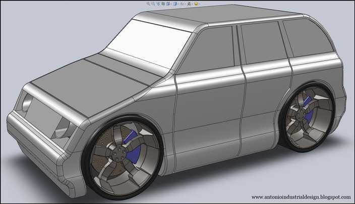 在SolidWorks(固体)玩具车