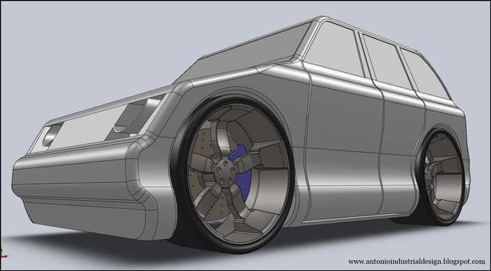 在SolidWorks(固体)玩具车