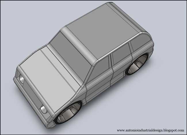 在SolidWorks(固体)玩具车