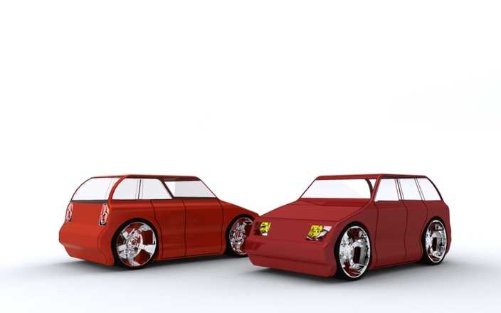 在SolidWorks(固体)玩具车