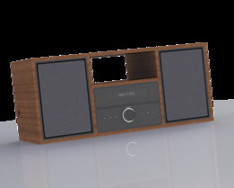 带木箱的Blaupunkt BPHF-2立体声音响