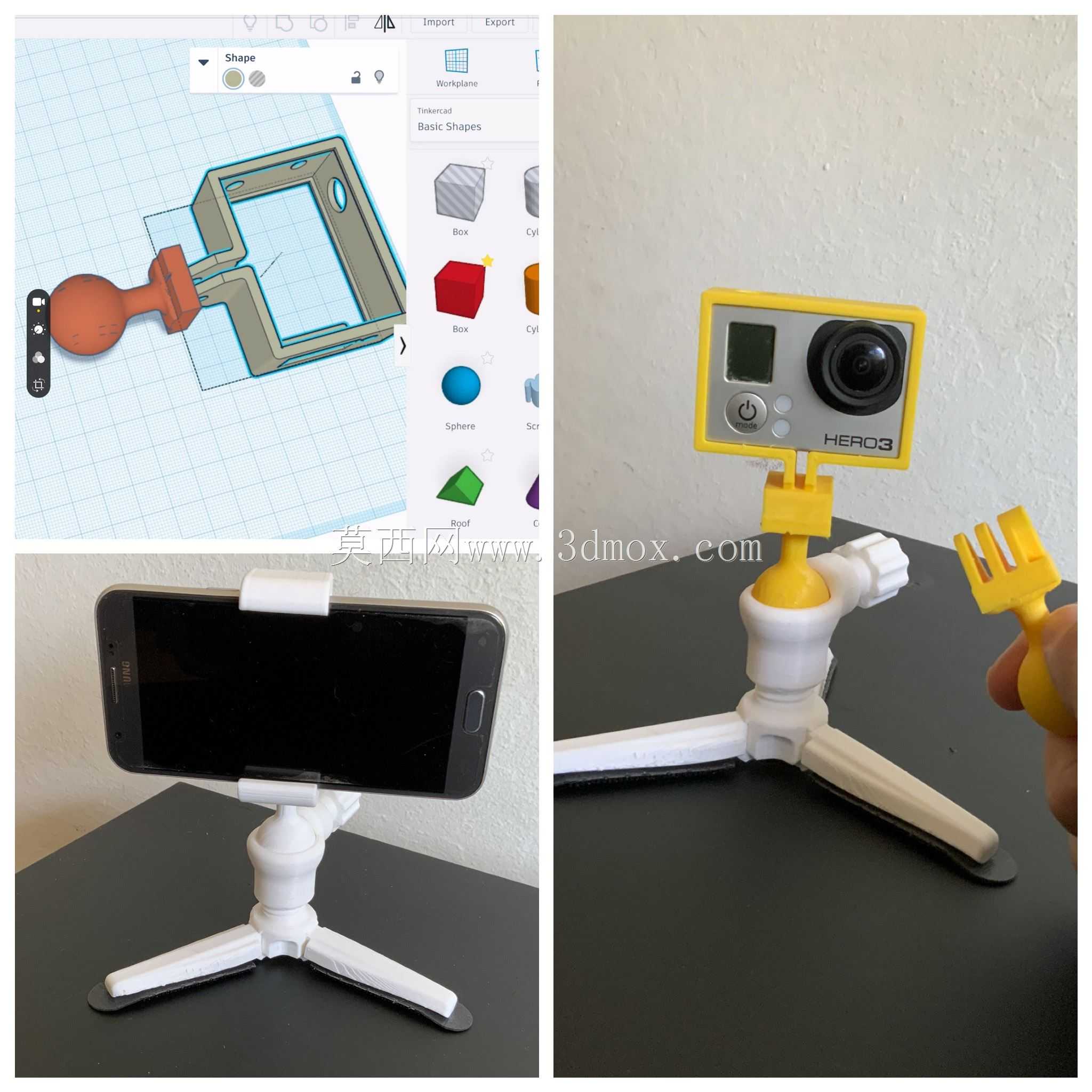 GoPro手机三脚架支架
