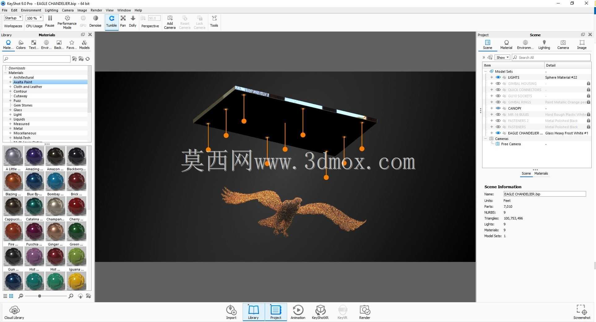 鹰形吊灯