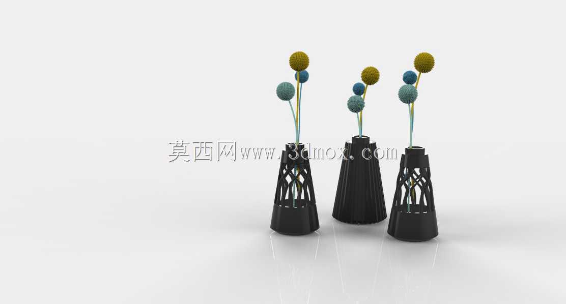 3d打印花卉花瓶