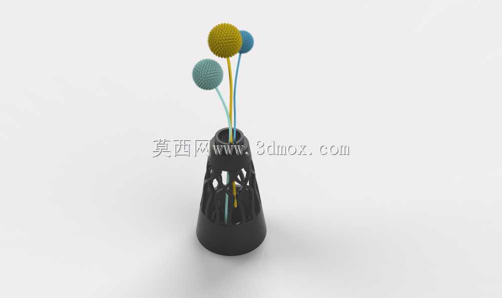 3d打印花卉花瓶