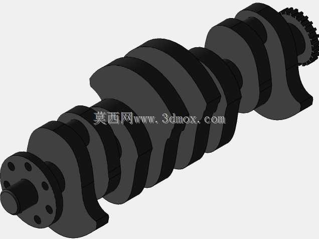 4缸冲程车辆发动机和动画。