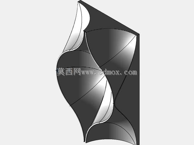 曲线屋脊平铺图案设计