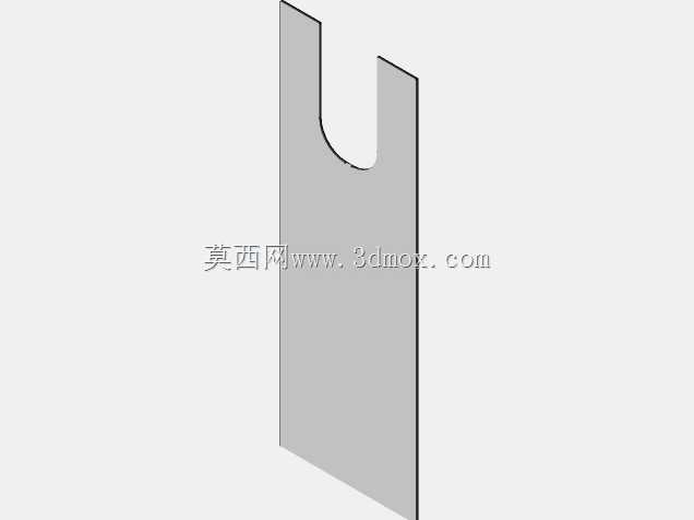 开槽玻璃双开门