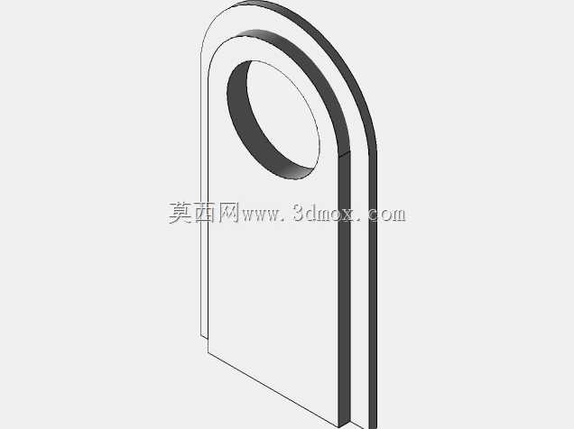 开槽玻璃双开门