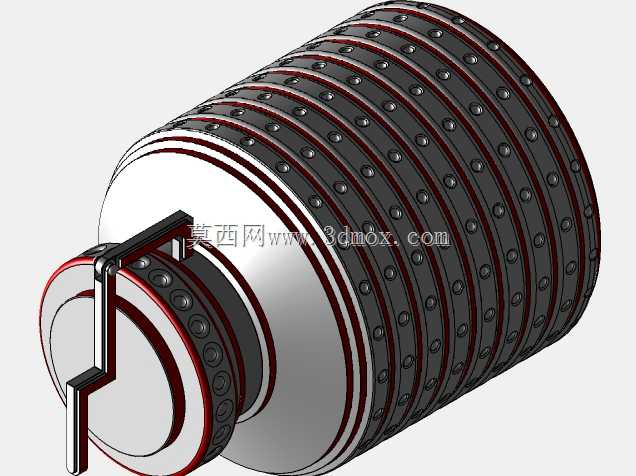 研磨咖啡的金属容器。