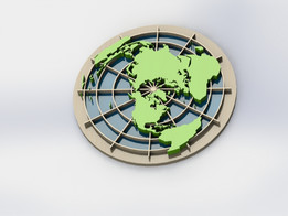 世界地图碗