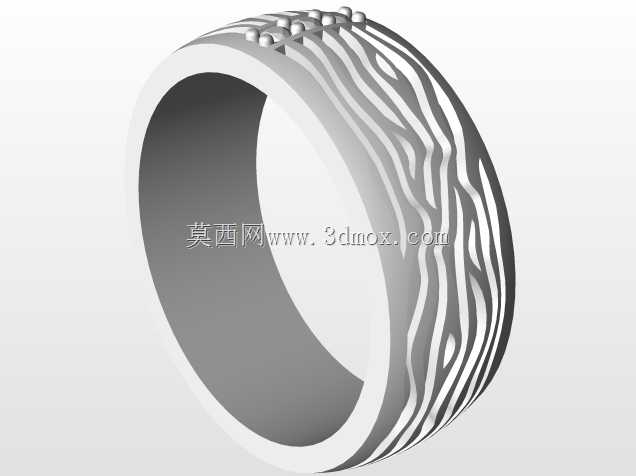 无珐琅3D模型3D CAD结婚戒指