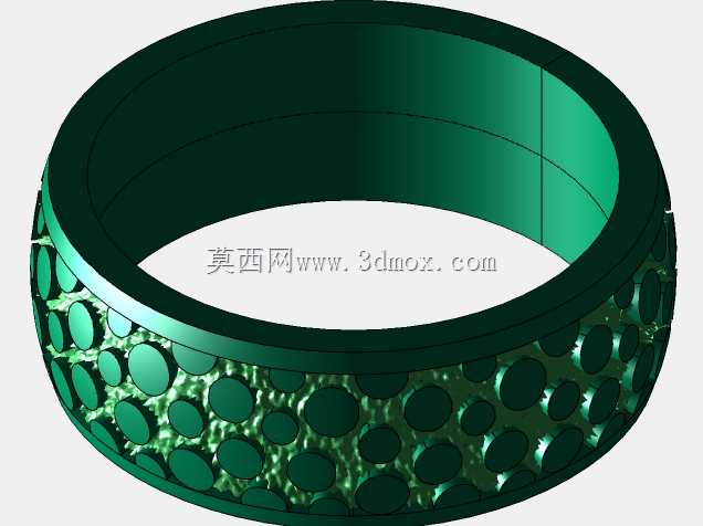无珐琅3D模型3D CAD结婚戒指