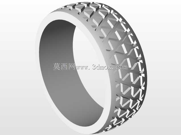 无珐琅3D模型3D CAD结婚戒指