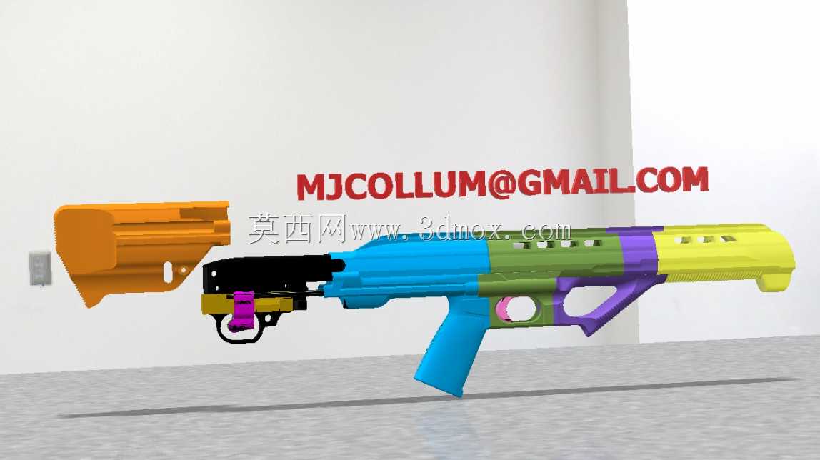 RUGER 10/22 3D打印牛崽步枪库存科幻1.0